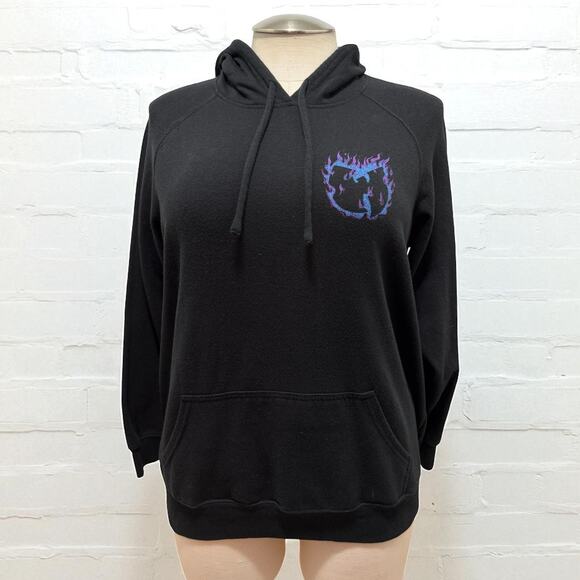 Torrid 1 (1X 14/16) WU TANG Flame Logo Cozy Pullover Fleece Hoodie Sweatshirt - Picture 2 of 3